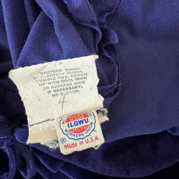 vintage Halston IV Dorian velour hostess dress caftan size large - Picture 13 of 14